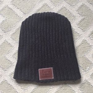 Love Your Melon beanie in charcoal